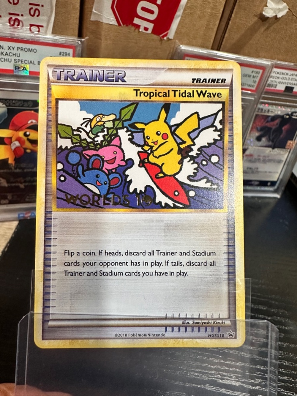 Pokemon Pikachu Tidal Wave Black Star World Championship Promo NM